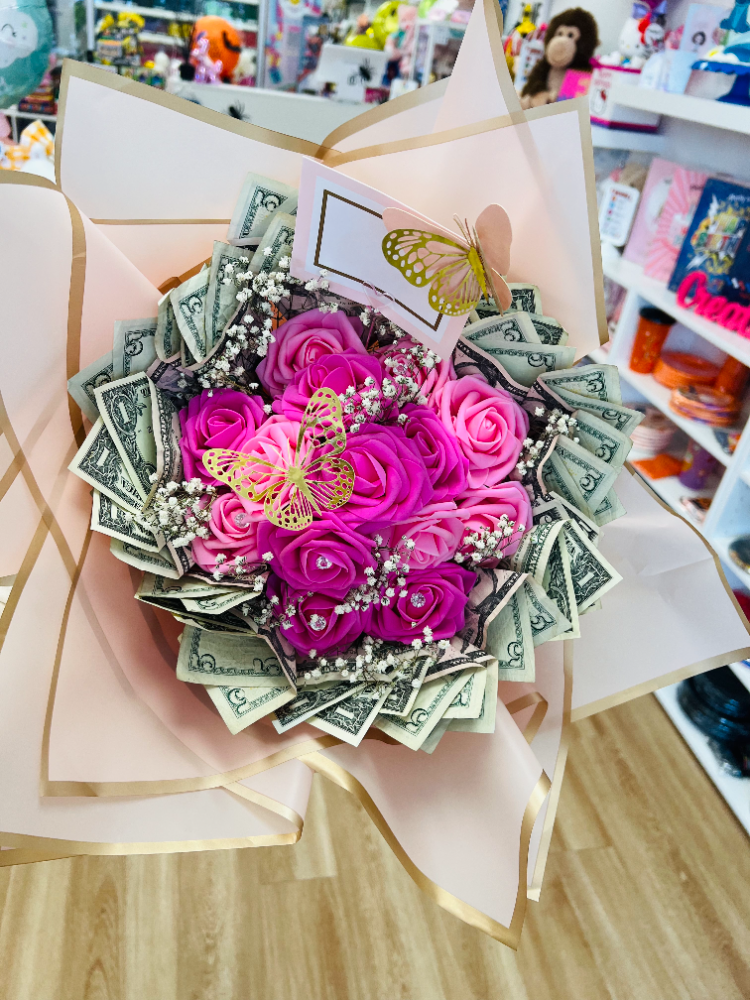 money, flower, balloon